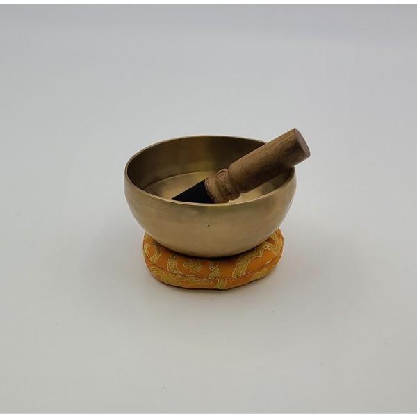 Mahaguthi Traditionelle Klangschale ohne Muster, matt, Ø 11-12 cm, ca. 350 g