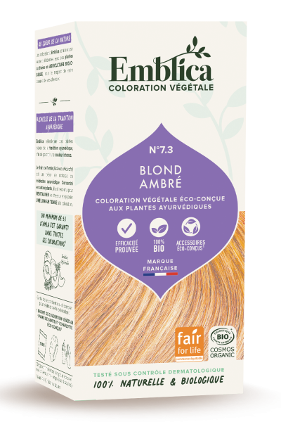 Emblica Pflanzen-Haarfarbe 7.3 warmes blond 100 g