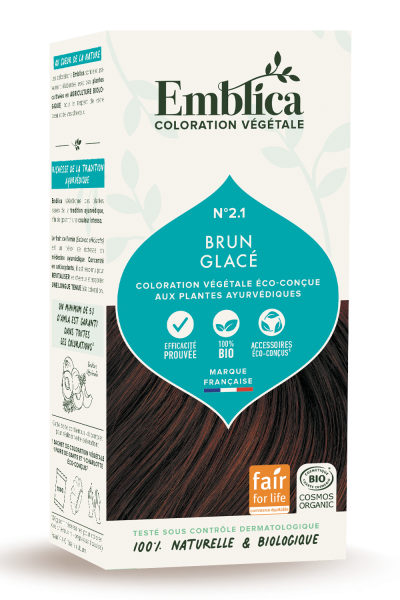 Emblica Pflanzen-Haarfarbe 2.1 kühles Dunkelbraun 100 g
